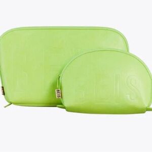 BEIS the Cosmetic Pouch in Citron. NWT. Limited edition. Sold out